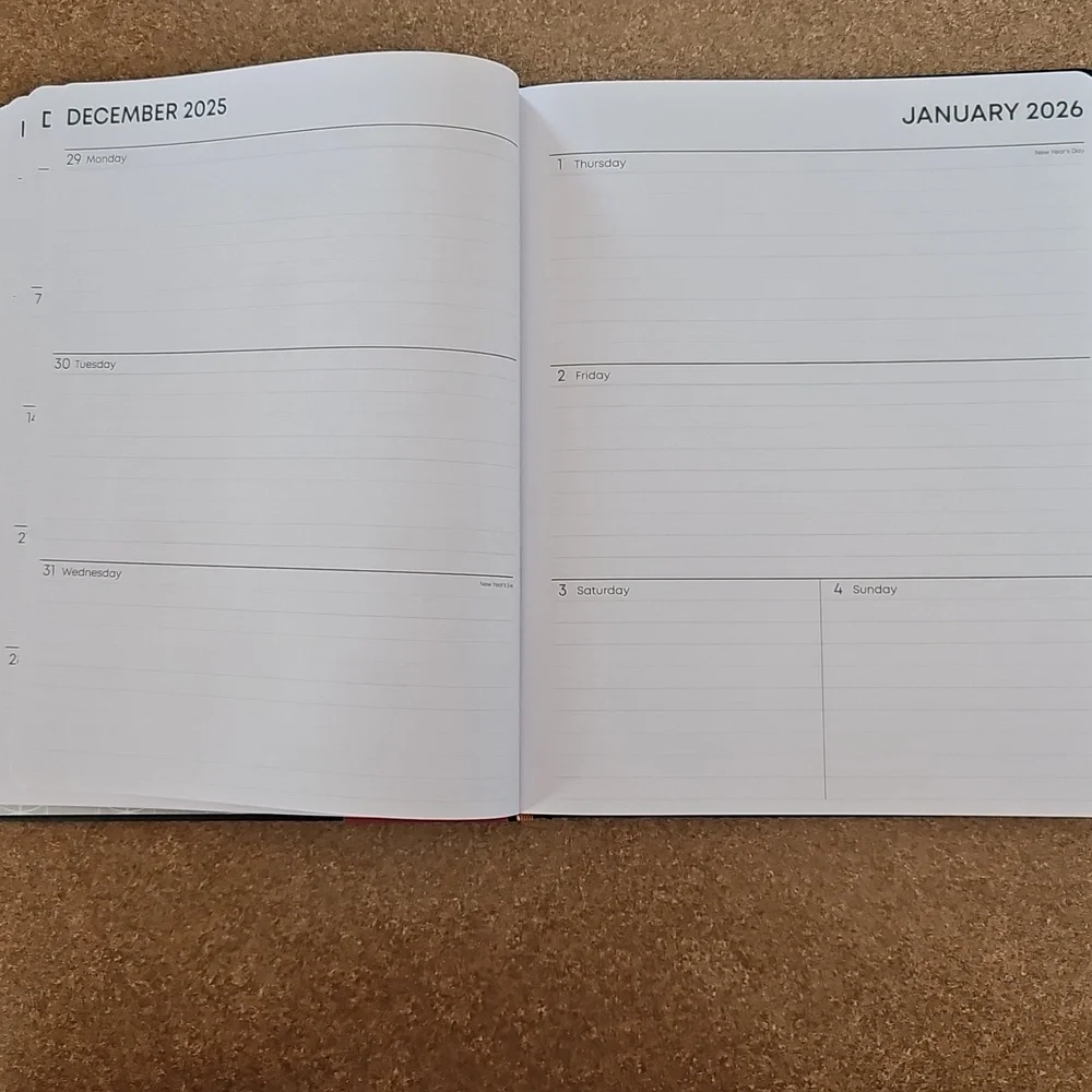 Blue Sky 2026 Black Planning Calendars Set